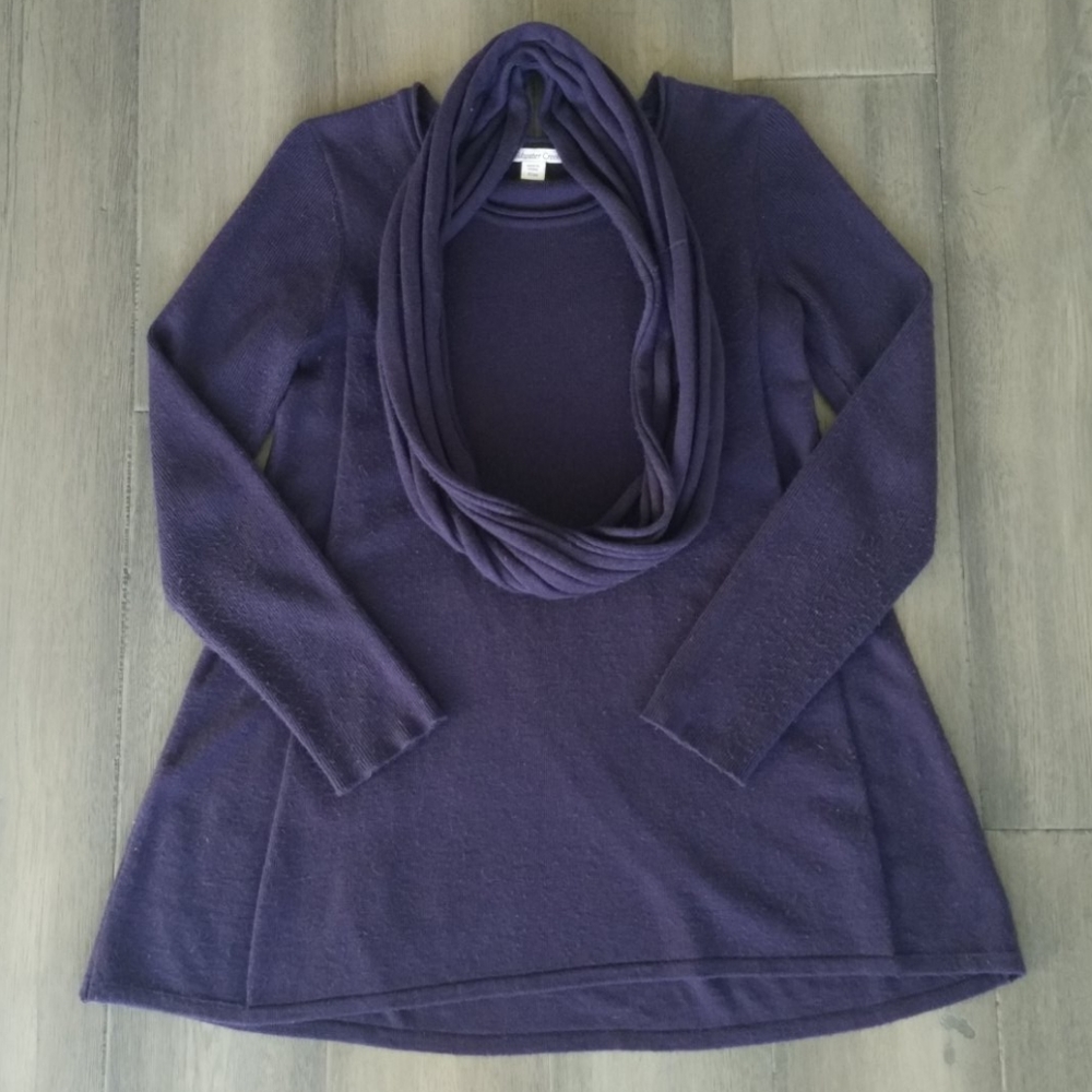 Coldwater Creek Purple Tunic Sweater
